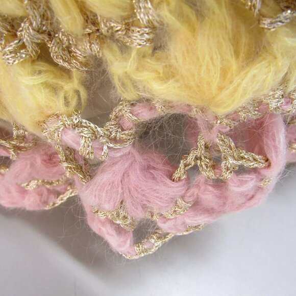 NEW  MARIDRUNA Emily Ombre Short Handknit Cardigan Size OS Pastel Multicolor - Picture 12 of 14